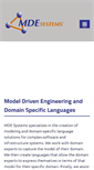 Mobile Screenshot of mdesystems.com